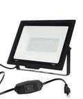 150W Outdoor LED Flood Light With Plug, Ultra Bright Up To 18000lm, 100-277V Input, IP66 waterproof, die cast aluminum construction