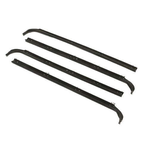Premium Front Window Weather Strip Kit For 1987-1996 Ford Bronco Black Rubber Inner Outer Seal Sweep Trim That Kills Road Noise And Looks Absolutely Fresh While Keeping Your Ride Dry And Cool All Year Round four black rubber window seals