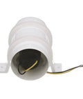 Top Shelf In Line Bilge Blower With Super Slick Five Blade Fan for ventilation, featuring compact design and wiring.