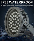 108W RGB Wall Washer Outdoor Spotlight With Remote Dope Color Changing Stage Lights For Weddings Parties Patio And Landscape Lighting IP65 Waterproof US 3 Plug, aluminum