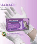 Top Grade 6 Mil Latex Work Gloves Powder Free With Fully Textured Palms For The Ironclad Knockout Grip, shown in package.