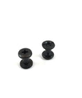 Holster Kit 130 Piece Screws And Spacers For Kydex And Leather Holsters Knife Sheaths Black Oxide Steel hardware close-up