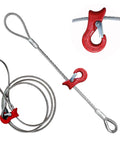 Beefy Single Leg Wire Rope Sling One Half Inch Diameter Ten Foot Rigging Cable With Nine Thousand Pound Vertical Lift Capacity Flemish Loop