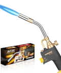 High Intensity Propane Torch Head With Trigger Start, Upgraded Anti Slip Handle, Precise Ignition, Map Gas Compatible shown with box