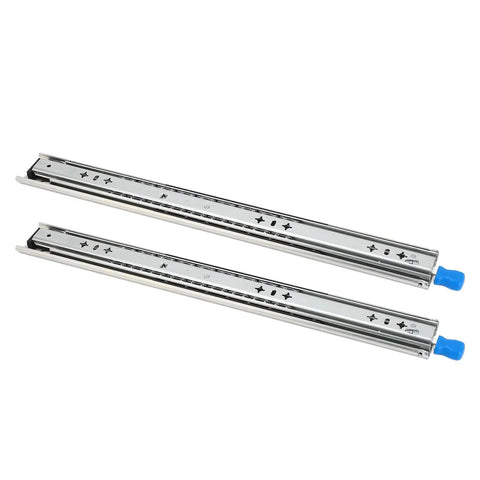 Beefy 20 Inch Drawer Slides With Full Extension Ball Bearings 3 Fold Locking 264 Lb Load Durable Built For RVs Trucks Industrial Drawers And Server Cabinets, pair