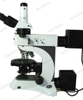 Pro Grade 50X To 1000X Trinocular Polarizing Microscope With Dual Halogen Lighting And Infinity Plan Achromatic Objectives For Petrology Geology Laboratories Medicine Biology PL13010333, side view