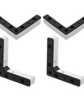 4 Pieces Aluminum Alloy Sofa Legs Replacement For Cabinets And TV Stands L Shaped Design Elevate Your Furniture And Cut Cleaning Hassles