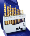 Pro Grade M42 Cobalt Drill Bit Set For Concrete Masonry Ceramic Tile And Stainless Steel With Wear Resistant Titanium Coating, 13 pieces.