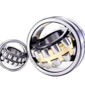 Heavy Duty Self Aligning Spherical Roller Bearings Rock Solid For Tough Industrial Machinery And Conveyor Lines 40 Mm X 90 Mm X 23 Mm Premium Chrome Steel Workhorse Grade Shaft Support Unit - close-up view of roller bearings.