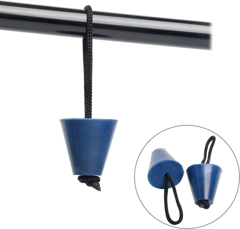 Sky blue silicone plug from Eight Piece Universal Kayak Scupper Plug Kit With Silicone Plugs For Drain Holes Stoppers And Lanyard Easy Install