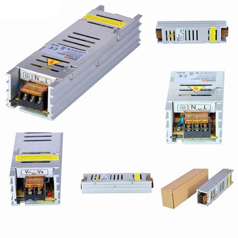Dope 24V 60W LED Power Supply With Constant Voltage Switch Mode Driver Aluminum Indoor Fanless Design For LEDs Light Bars High Efficiency And Reliable Performance, aluminum housing