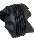 Close-up of folded black cloth and neoprene tube for Swing Arm With Cloth And Neoprene Flex Tube 8 Inch By 12 Inch For Filtair MWX S Mobile Weld Fume Extractor