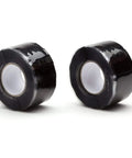 Two rolls of 1 Inch Self Fusing Silicone Hose Repair Tape 10 Ft Black 0.5mm Thick Heavy Duty Leak Proof Rubber Tape for Water Pipes and Hoses DIY Fix