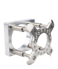 Close-up of 90Mm CNC Auto Pressure Plate Clamp and Automatic Platen Spindle Holder for Engraving Machine, high-grade steel.