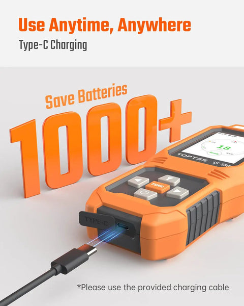 Must-Have Portable Carbon Monoxide Detector with Rechargeable Battery, Vibration Alerts, Visual and Audible Alarms, 0-1000 PPM Range, TFT Color Display for Home, Camping, Travel, Industrial and Professional Use with Type-C charging.