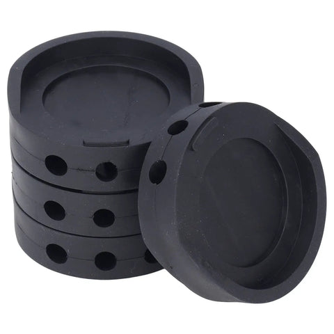 Non Slip Rubber Furniture Leg Pads for Washing Machines Tables and Chairs Anti Vibration Foot Pads 4 Pack stacked view