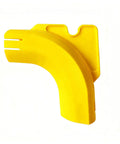 Yellow component of the Keep Your Workshop Clean With This Dust Collector Kit For Miter Saw DWS780 No Vacuum Needed Attachment System That Uses A 5 Gallon Bucket Easy Install Mess Free Durable Yellow Sawdust Solution