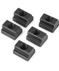 5 Pcs Black Oxide T Slot Nuts M8 Thread For Machine Tool Tables Undersized Sliding Nut Block For T Slots Durable 45 Steel Slot Fasteners