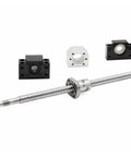 Heavy Duty Badass SFU2005 Ball Screw Kit With 5mm Lead Pitch Pro CNC Machine Builds Featuring Rock Solid BK15 BF15 End Supports Plus Flexible Coupler For Precision Slick Moves And Top Tier Performance Upgrades So You Can Get Job Done Right. SFU2005 ball screw kit with BK15 BF15 supports