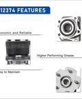 512374 product features of 2 Pack Rear Wheel Hub Bearing Assembly Fit For 2015-2017 Lexus NX200t AWD, 2018-2019 NX300 AWD
