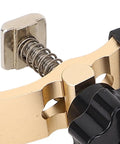 Close-up of Two Pack 65mm Aluminum Hold Down Clamp For CNC Router Drill Press And Table Saw With Protective Sleeves