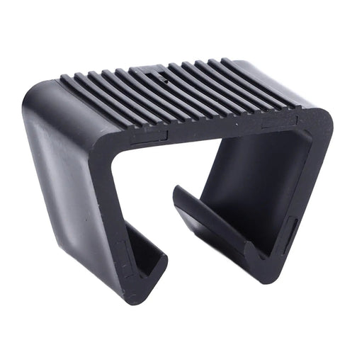 Black all-weather plastic clamp from Outdoor Patio Furniture Clips 8 Pack For Sectional Sofas And Rattan Couches Secure Modular Units