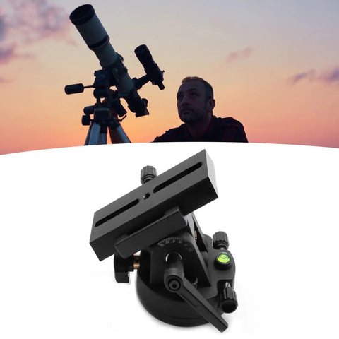 Aluminum Alloy Telescope Mount Latitude Adjustment Base Equatorial Wedge For Telescopes With Portable Tracking Stable Easy Go To Setup Universal Fit