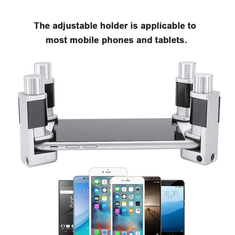 4Pcs Universal Aluminum Phone And Tablet Holder Clamp With Scratch Proof Rubber Pads Heavy Duty Grip Vehicle Mount For Dashboards And Work Benches Sweet Ride Guaranteed