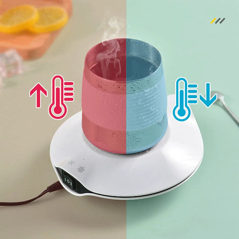 Solid Desk Companion Electric Beverage Warmer Keeps Your Morning Brew Piping Hot With Dead Simple USB Powered Convenience.