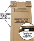 Commercial Grade Rectangular Pub Table 30 By 42 Inches packaging with reinforced corners and foam protection inside carton.