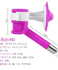 Hassle Free Dog Water Nozzle Featuring Rock Solid Stainless Steel Valve For Auto Feeders And Cage Bottles, purple color, 5 cm height.