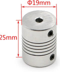 Dope Aluminum Shaft Connector Flexible Coupling 5x8mm Jaw Fit For CNC Motor Encoder Lead Screws Light Duty Machine Tools OD 19x25 aluminum coupling, 19mm x 25mm