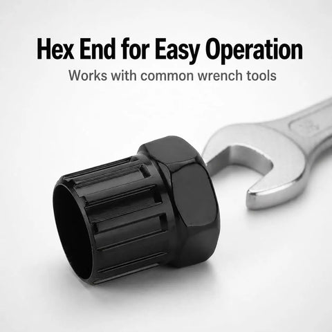 Ultimate Portable Bike Repair Tool 2.6 Cm Kit black freewheel remover with wrench for home workshop and ride ready fixes
