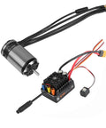 Sensored Brushless Motor And ESC Combo For RC Car With Beefy Power, Two To Four S LiPo, IP67 Waterproof, 3300KV Motor With E10 ESC