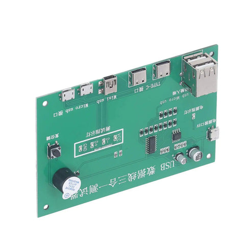 3 In 1 USB Cable Tester For Type C Mini USB And Micro USB With 6 Test Ports, Compact PCB Material, Digital Multimeter Like Accuracy