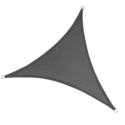Triangle Shade Sail Canopy 10x10x10 Dark Grey Sun Shade for Outdoor Patio Garden Backyard UV Block, Durable Fabric, Easy Install