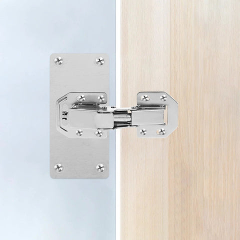 Hydraulic soft-close cabinet hinges with thickened base for stability and heavy load bearing, perfect for kitchen and wardrobe doors.