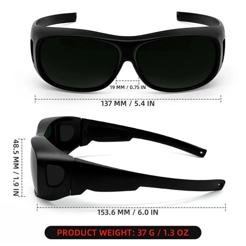 Badass Safety Welding Glasses Featuring Ansi Certified IR6 Shade Blocking UV Rays Rock Solid Anti Scratch Polycarbonate Lens Top Shelf Gear For Metal Fabrication And Welding