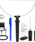 Eight In One Foam Cutter Electric Cutting Machine Pen Kit with accessories, hot wire cutter, metal stand, and non-slip handle