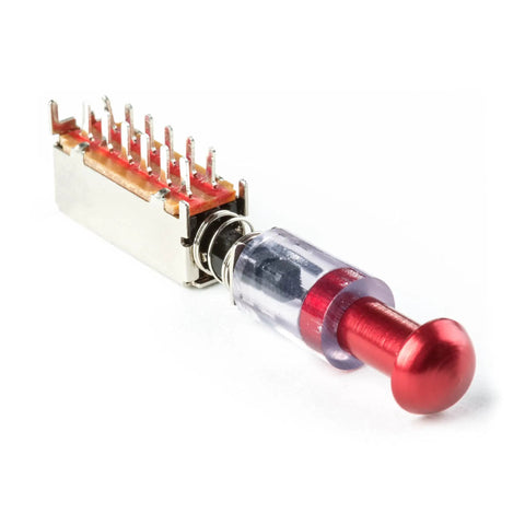 Crybaby Wah PCB Replacement Switch ECB233 for guitar pedals with red tip, durable for classic rock tone and modern shreds