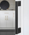 10 Pack 5 Inch Matte Black Cabinet Handles For Cabinets And Drawers Durable Metal Pulls Installed on Kitchen Furniture