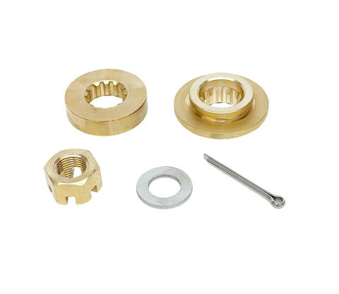Propeller Hardware Install Kit For Yamaha Outboard 40 To 55 HP Including Thrust Washer Spacer Washers Nut And Cotter Pin OEM Part Numbers 66T 45987 01 And 670 45997 01 Pro Grade Easy Fit