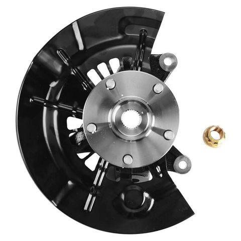Front view of Front Steering Knuckle And Wheel Bearing Hub Assembly 2 Pack Direct Fit For Toyota Camry 2012-2017 2.5L SE XSE