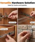 Fix Loose Hinges Quick With 100 Pack Of 6x14mm Door Screw Kit For Cabinet Repair And Stripped Thread Restoration Using Expansion Anchors For Super Secure Stability, metal screw in cabinet hinge