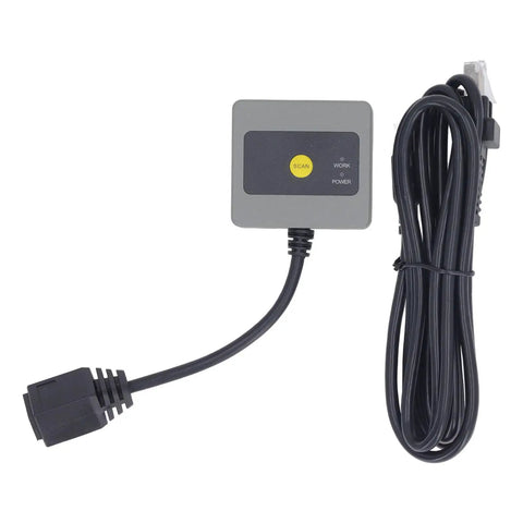 Fixed Mount Industrial Barcode Scanner With Beefy Aluminum Alloy Housing Reads 1D 2D And QR Codes Fast At 120fps Auto Sensing And Button Trigger