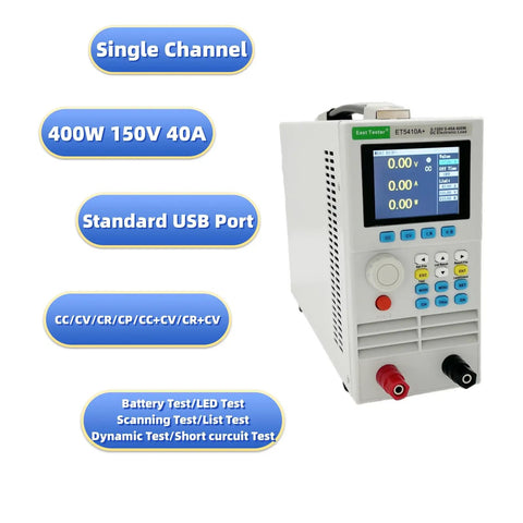 Beast Programmable DC Load Tester 400W 150V 40A With 2.8 Inch TFT Display Constant Current And Constant Voltage Modes USB Power Tester front view