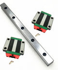 Two Piece Linear Guide Rail Kit With HGH15CA Slider And HGW15CC Flange For CNC Machines And 3D Printers, 800mm Rail