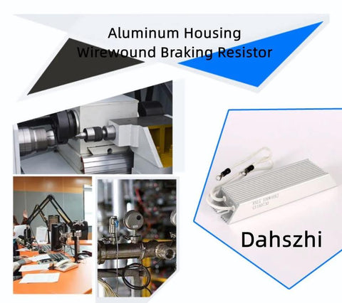 Dahszhi aluminum housing wirewound braking resistor with solder lug terminals, 300W 70Ω.