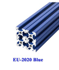Tough As Nails 2020 T Slot Aluminum Extrusion Profile With Smooth Blue Anodized Finish For Heavy Duty Cnc 3D Printer Frames And Diy Builds That Crank Out Pro Perfection On Any Rig, showing blue anodized 20x20mm profile.