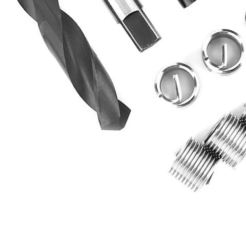 Heavy Duty Stainless Steel Thread Repair Kit With Complete Twist Insert Tools For fixing stripped bolts nuts auto parts switches And demanding Machinery Jobs To Get Back In The Saddle Fast drill tap and inserts